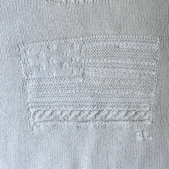 Vintage Polo Ralph Lauren White Cable Knit Sweater - Picture 3 of 8